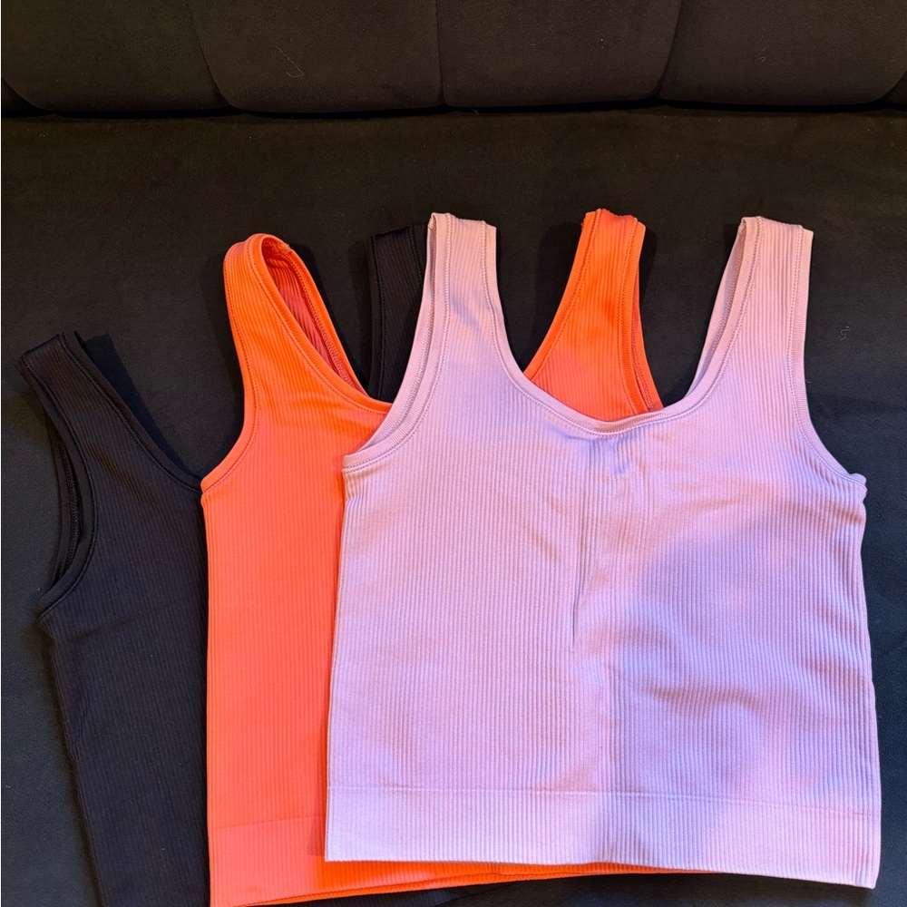 Athleta Girl Ribbed Tank Top in Orange